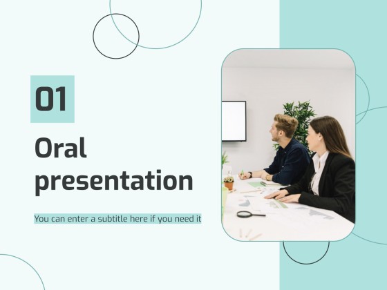 Oral Presentation Skills Workshop presentation template 
