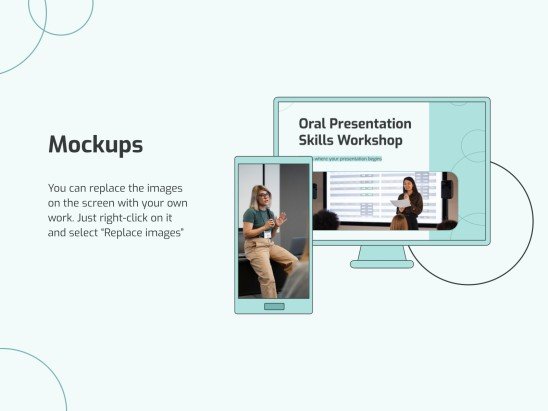 Oral Presentation Skills Workshop presentation template 