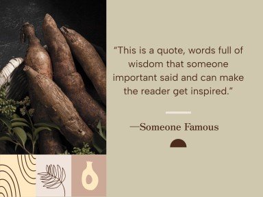 Cassava Recipes Workshop presentation template 