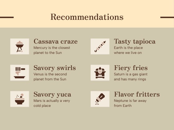 Cassava Recipes Workshop presentation template 