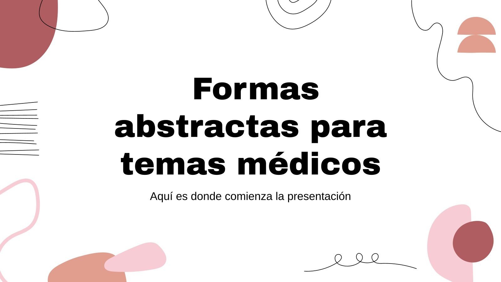 Modelo de apresentação Formas abstratas para assuntos médicos