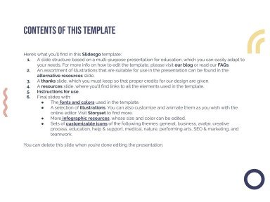 University Webinar Certificate presentation template 