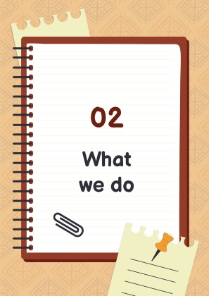 Batik Pattern Notebook presentation template 