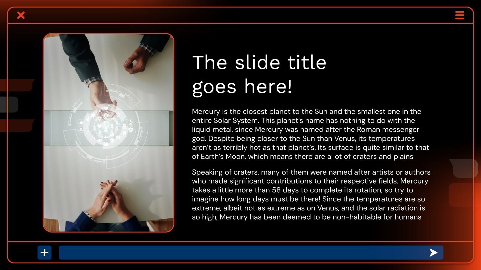 AI Text Box Business Basic Template | Google Slides & PPT