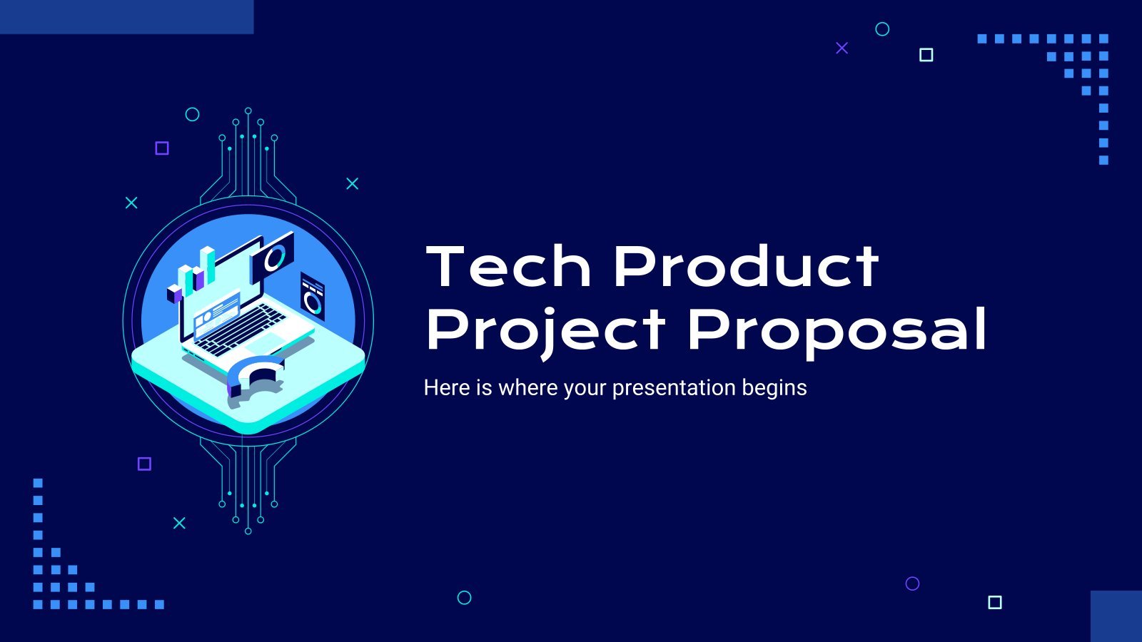 Tech Product Project Proposal presentation template 