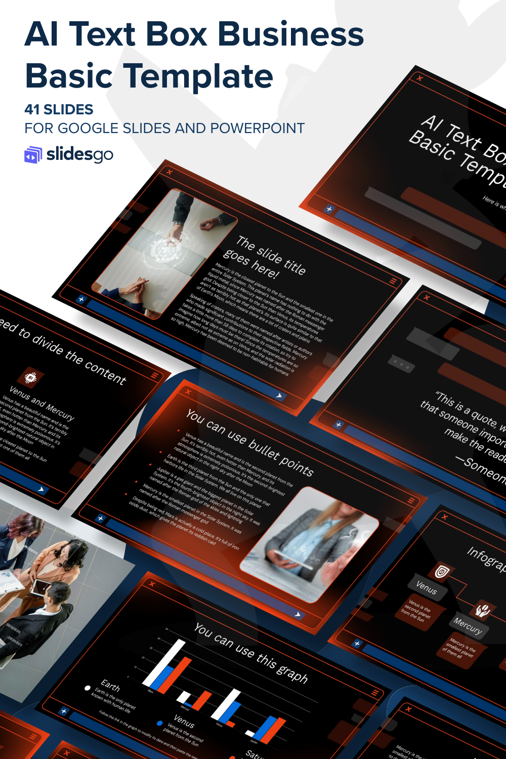 AI Text Box Business Basic Template | Google Slides & PPT