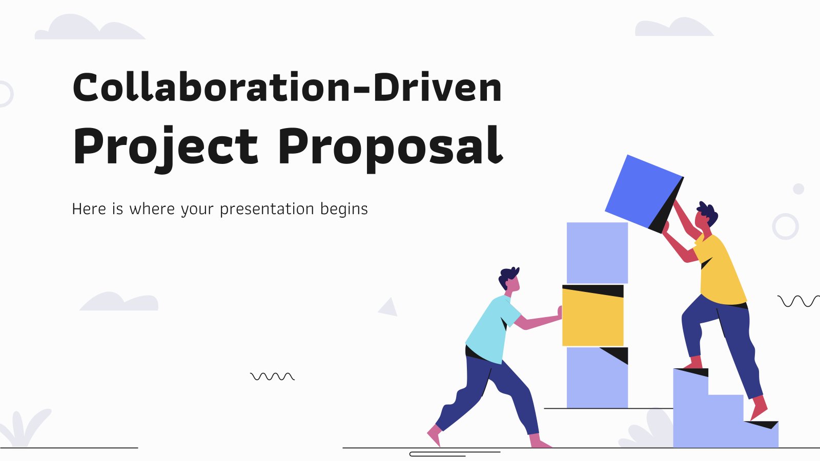 Collaboration-Driven Project Proposal presentation template 