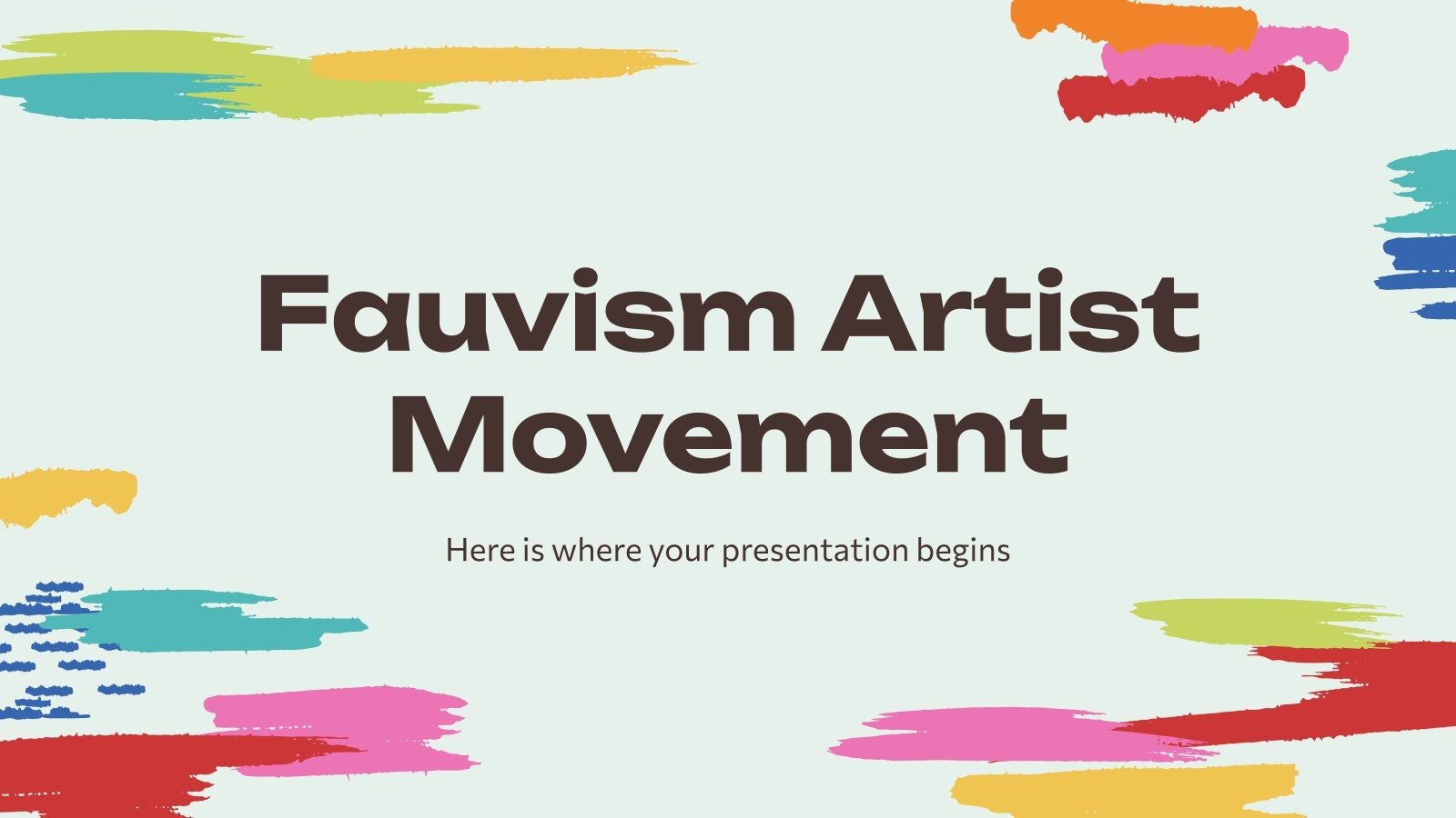 Fauvism Artist Movement presentation template 