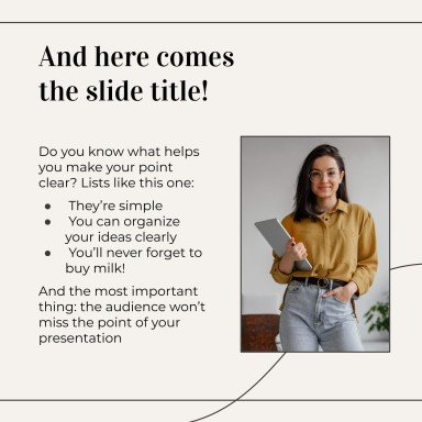 Minimalist Business Slides presentation template 