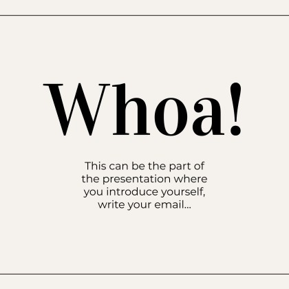 Minimalist Business Slides presentation template 
