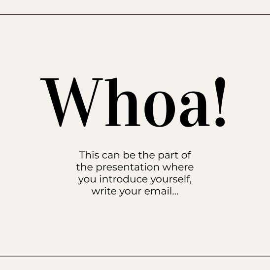 Minimalist Business Slides presentation template 