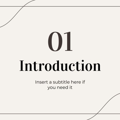 Minimalist Business Slides presentation template 