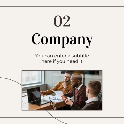 Minimalist Business Slides presentation template 