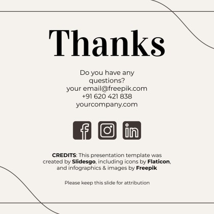 Minimalist Business Slides presentation template 