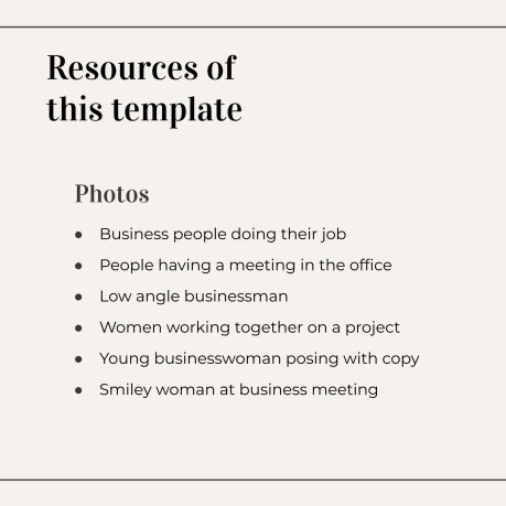 Minimalist Business Slides presentation template 