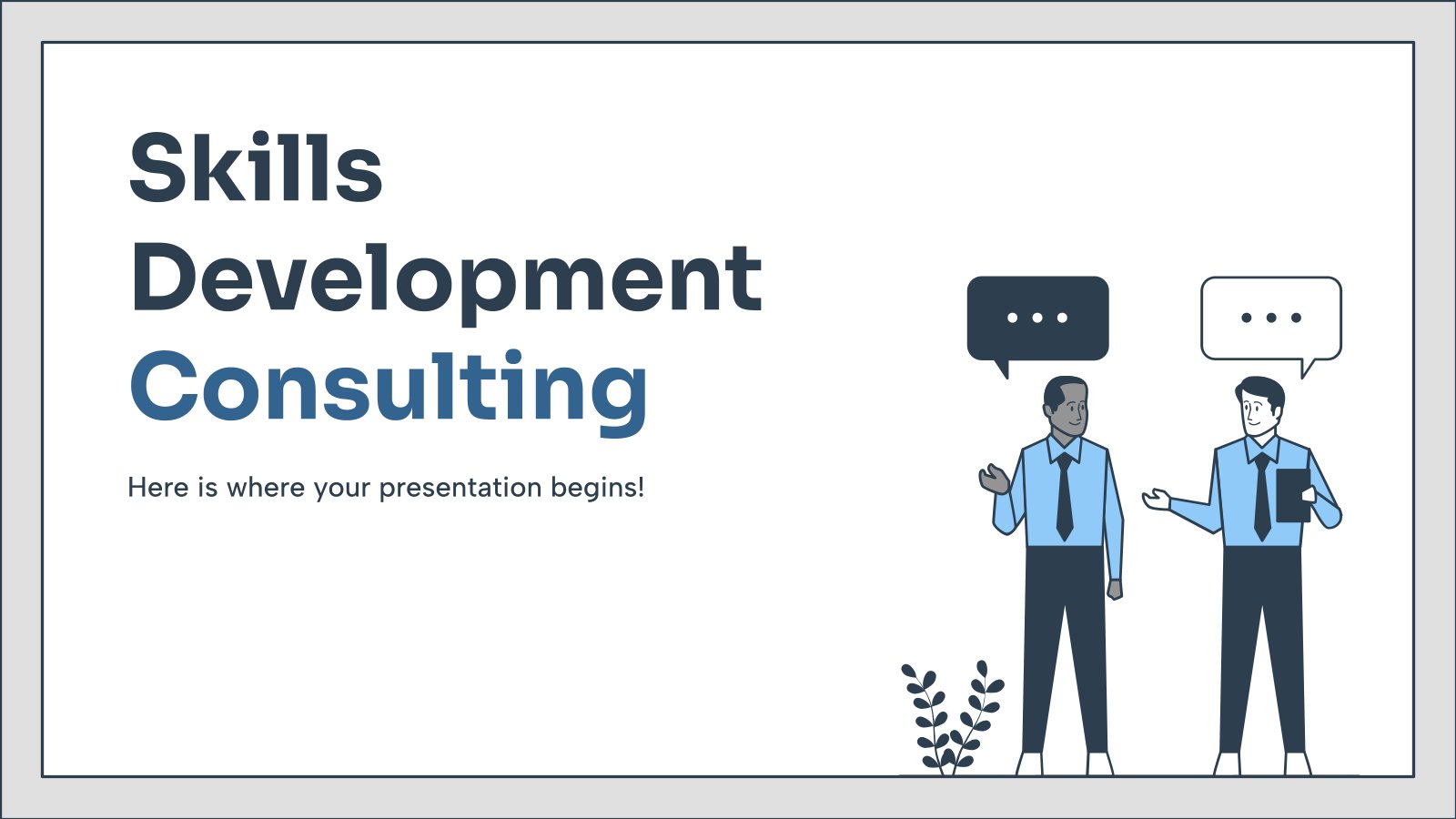 Skills Development Consulting presentation template 