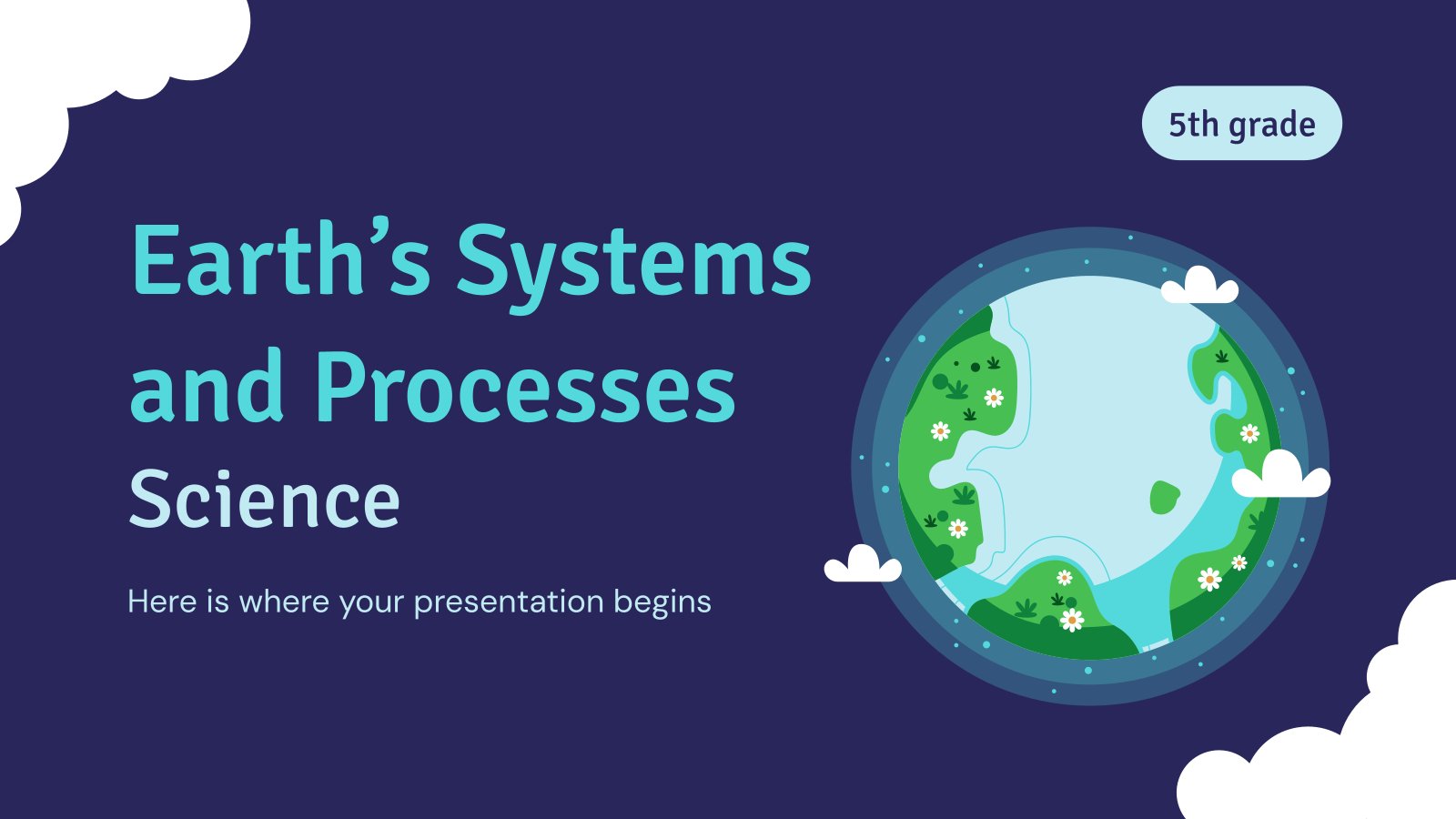 Earth's Systems and Processes - Science - 5th Grade presentation template 