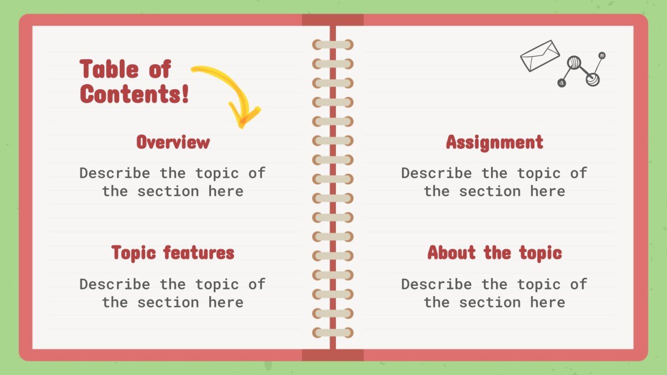 Notebook Lesson Google Slides theme and PowerPoint template