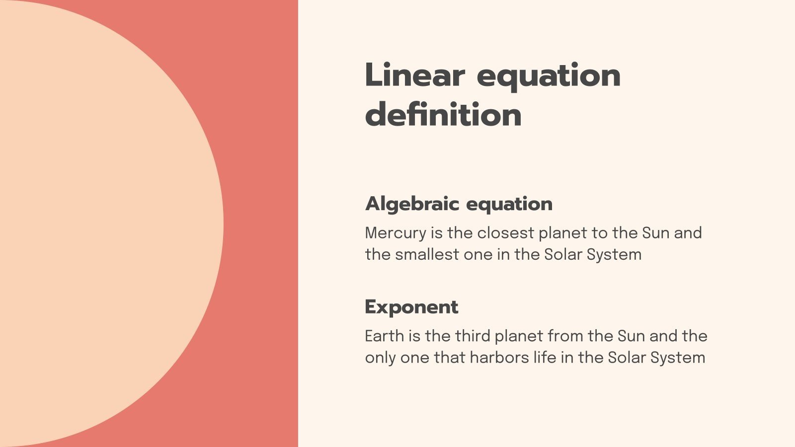 Linear Equations and Systems | Google Slides & PowerPoint