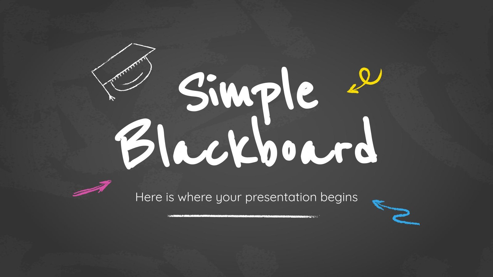 Chalkboard Background. Free PPT Template & Google Slides Theme