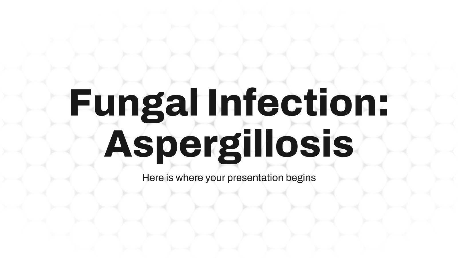Fungal Infection Aspergillosis Google Slides & PowerPoint