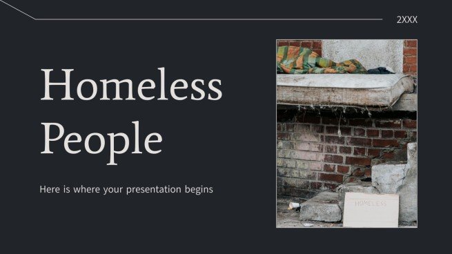 Homeless People | Google Slides & PowerPoint template