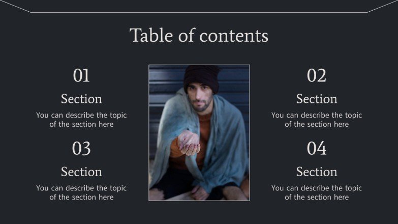 Homeless People | Google Slides & PowerPoint template