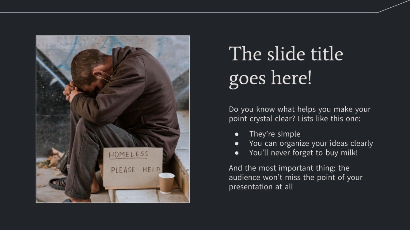 Homeless People | Google Slides & PowerPoint template
