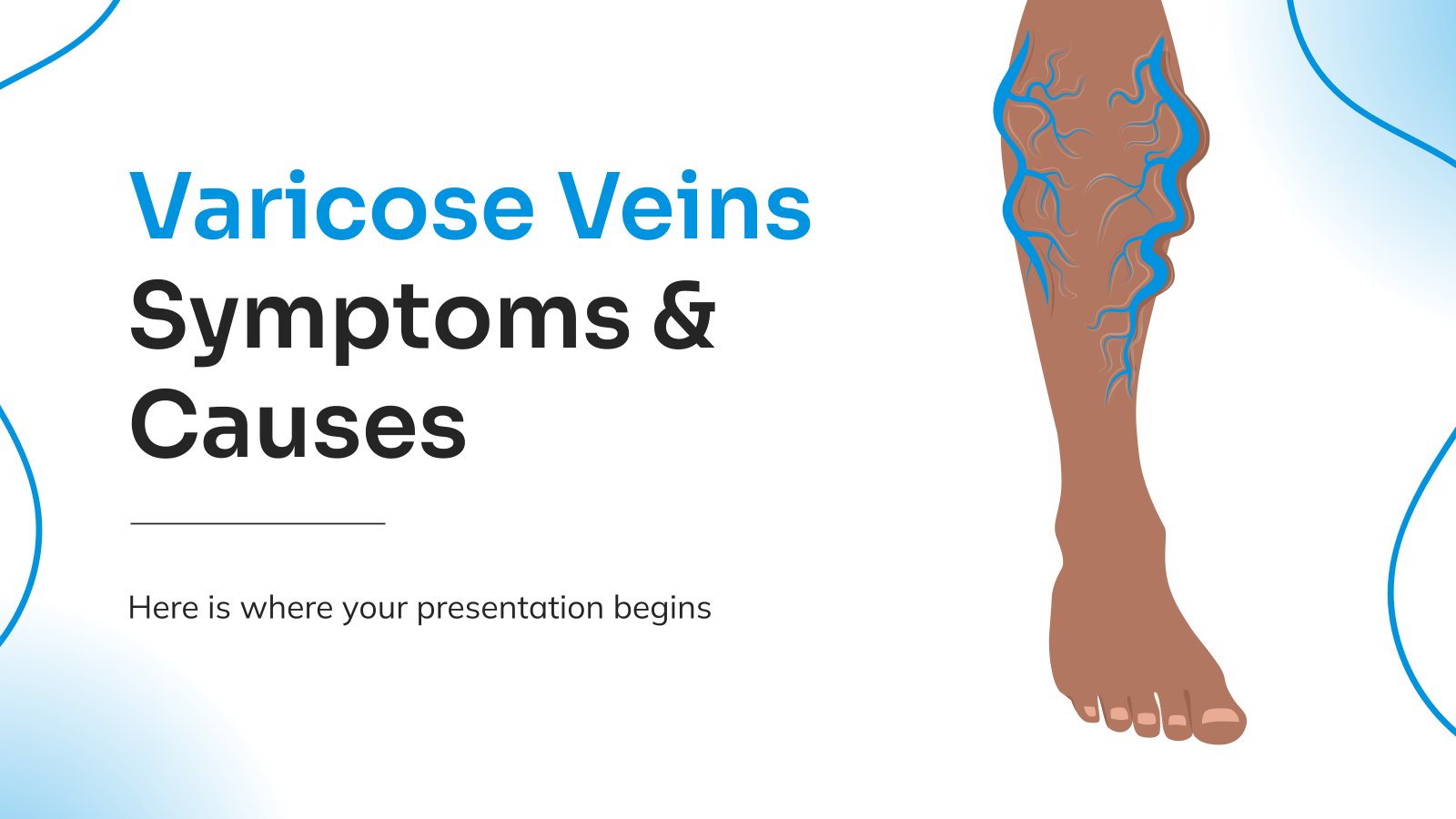 Varicose Veins Symptoms and Causes presentation template 