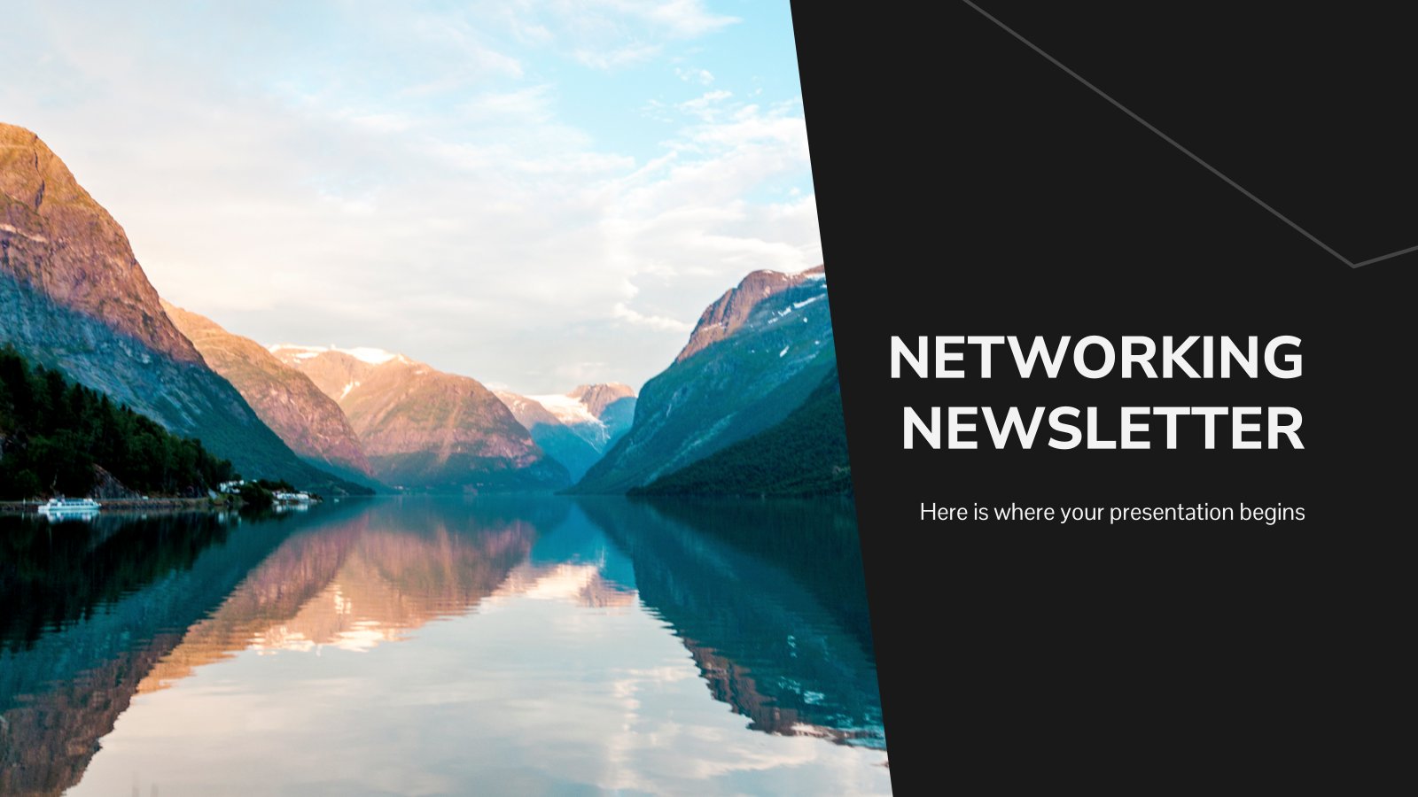 Networking Newsletter presentation template 