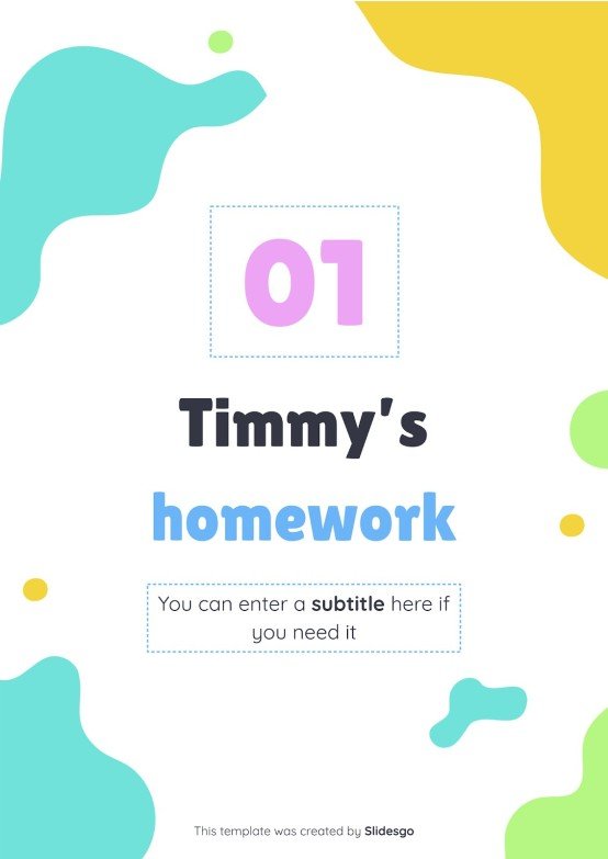Cover Pages Template for Class Projects | Google Slides