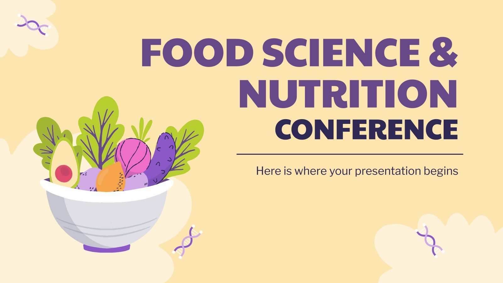 Conférence sur les sciences de l'alimentation et la nutrition Modèles de présentation