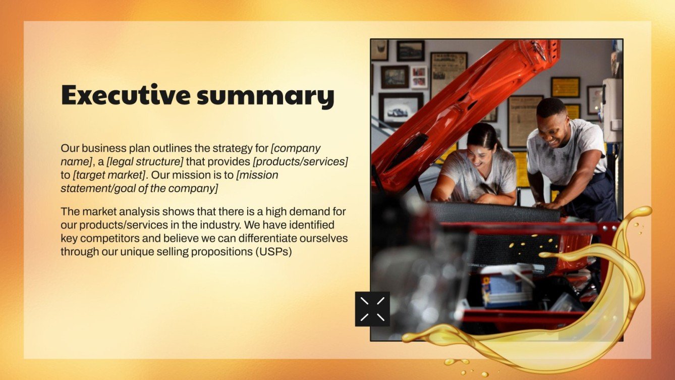 Automotive Lubricants Business Plan