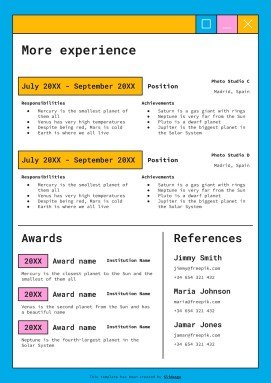 Service Delivery Manager CV presentation template 
