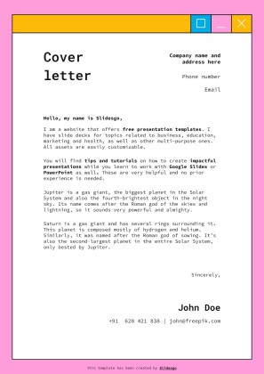 Service Delivery Manager CV presentation template 