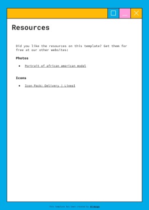 Service Delivery Manager CV presentation template 