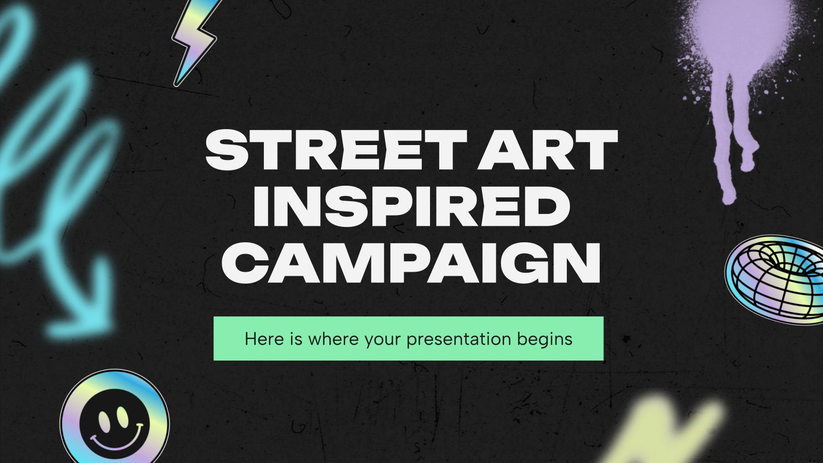 Street Art Inspired Campaign presentation template 