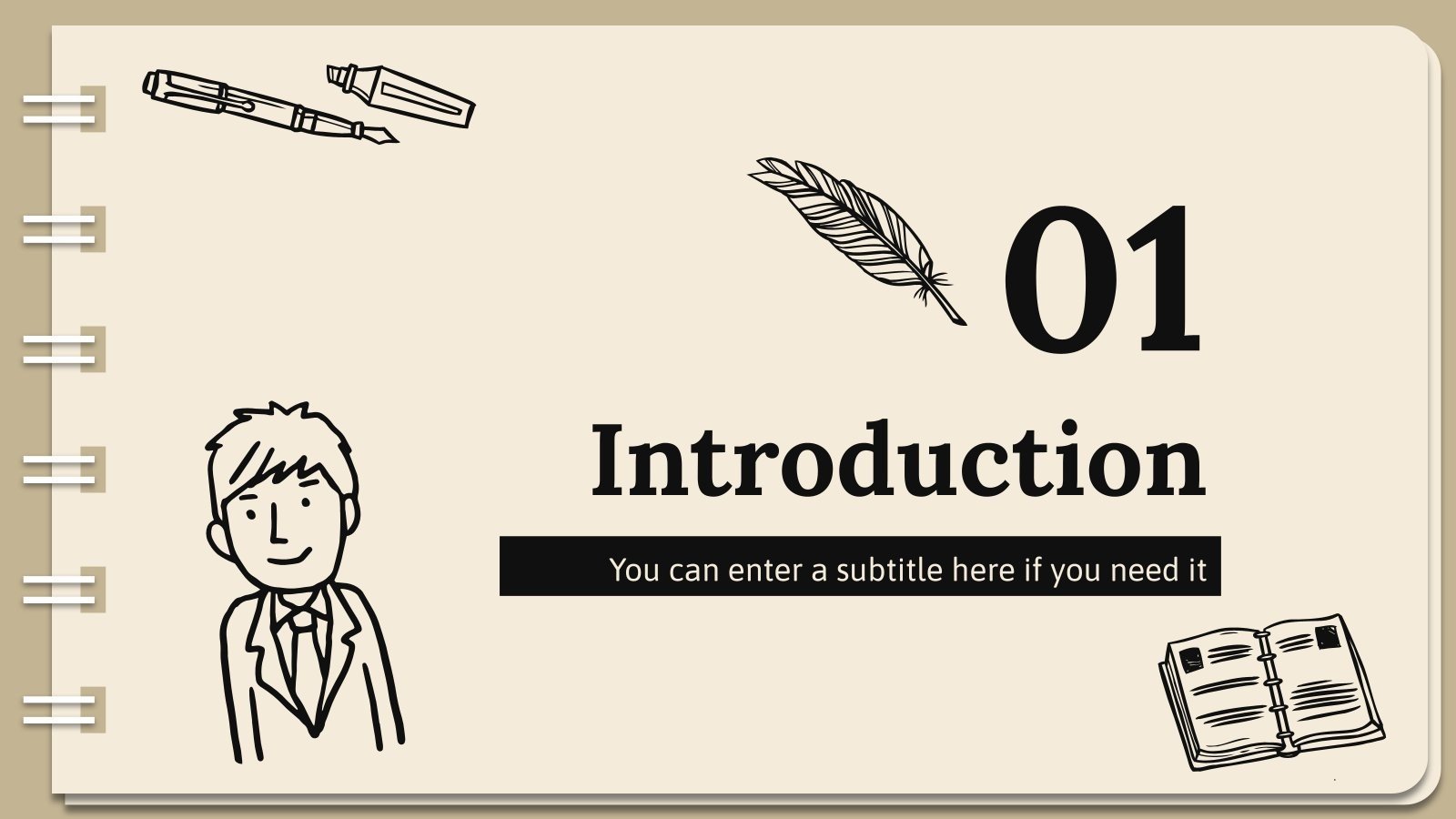 Art Subject for High School Sketchbook Google Slides