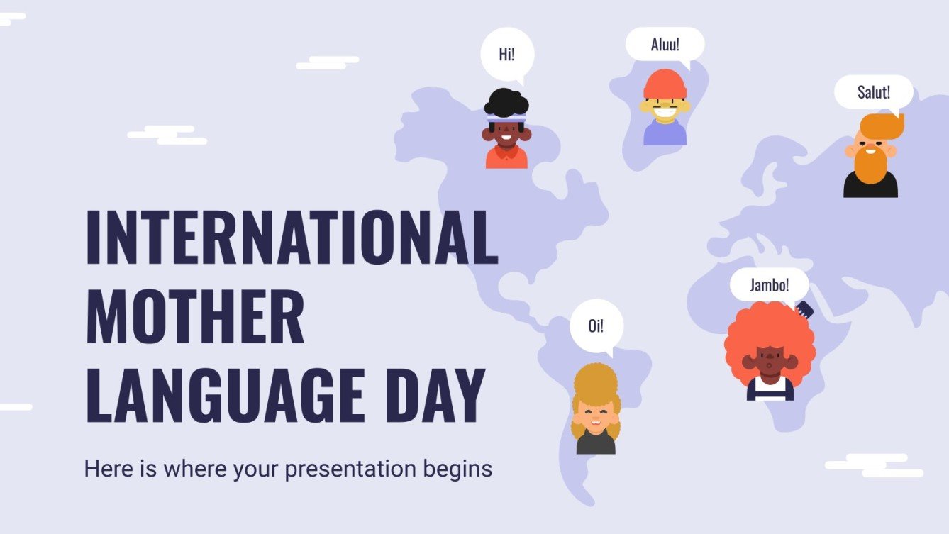 Free Google Slides & PPT templates about languages