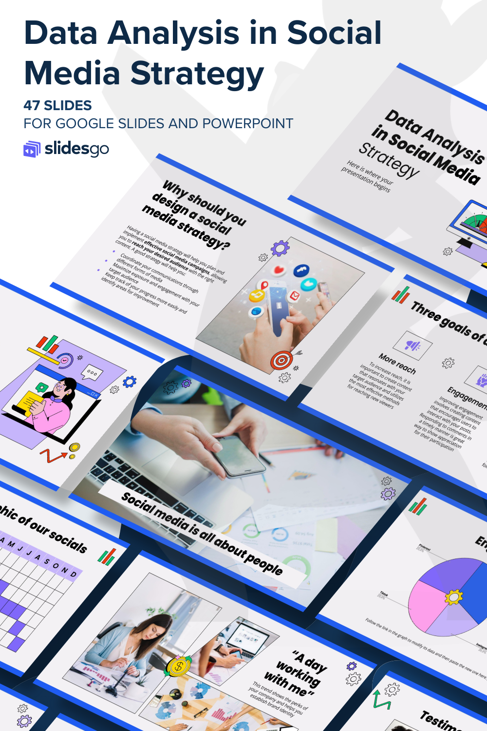 Data Analysis in Social Media Strategy | Google Slides