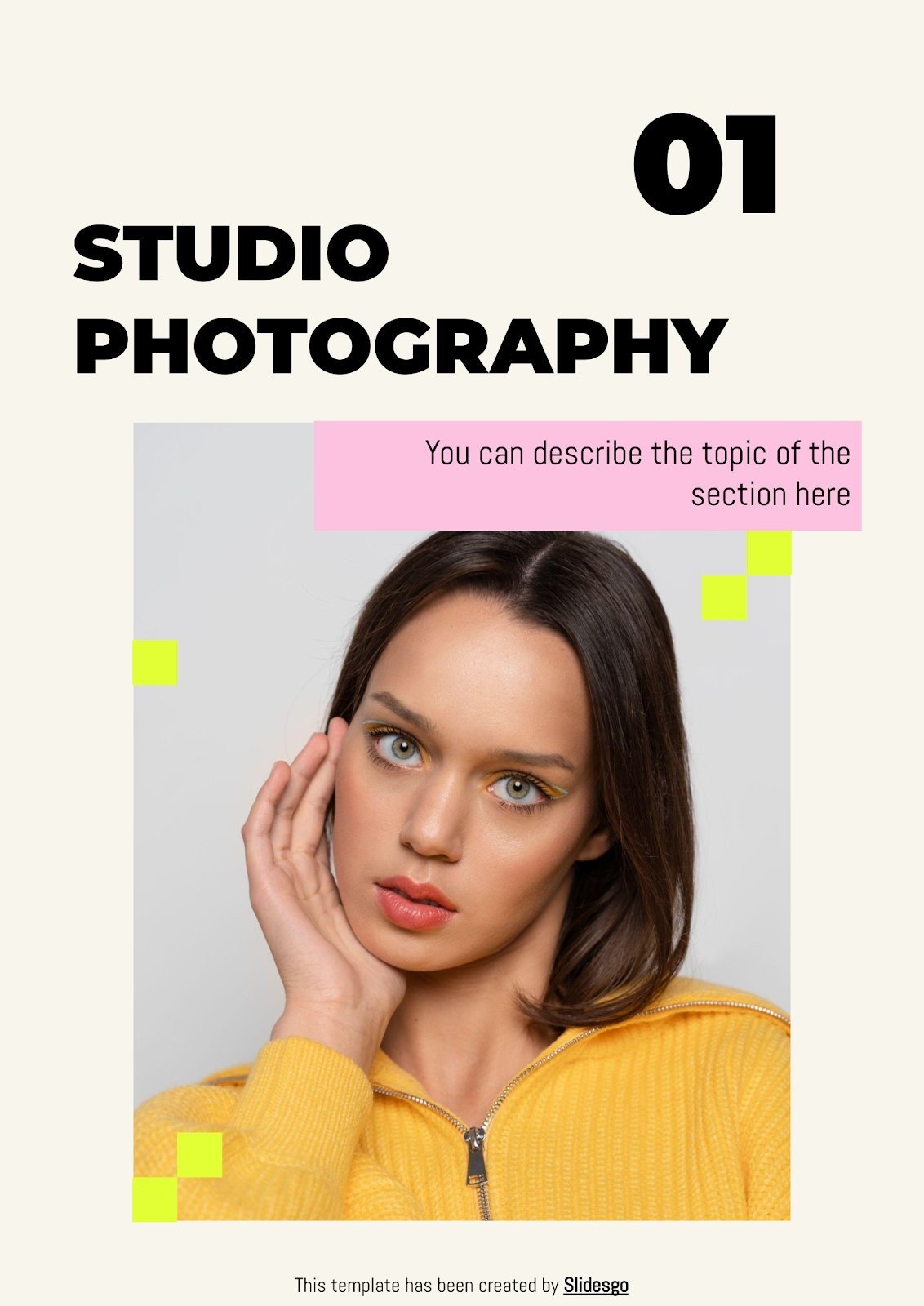 Fashion Photographer Printable Portfolio | Google Slides
