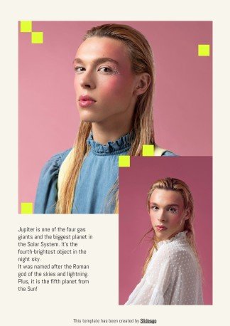 Fashion Photographer Printable Portfolio | Google Slides