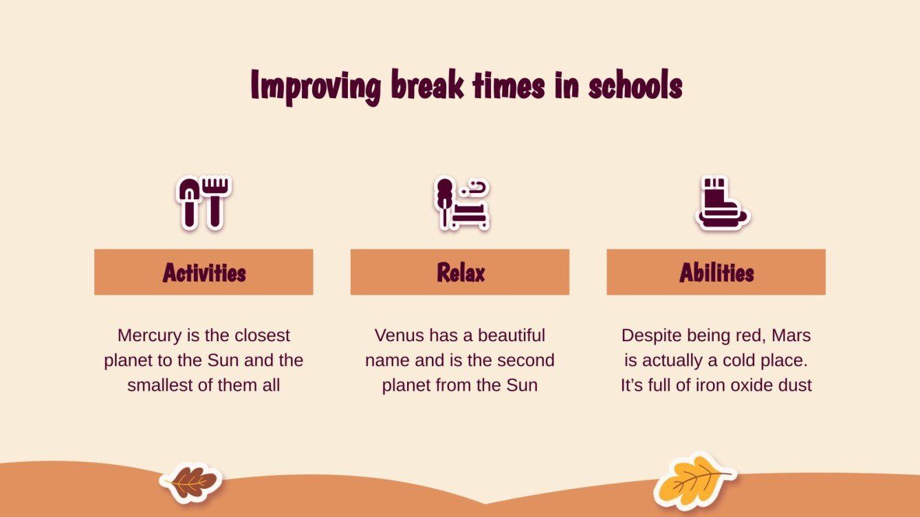 Fall Break for PreK Google Slides & PowerPoint