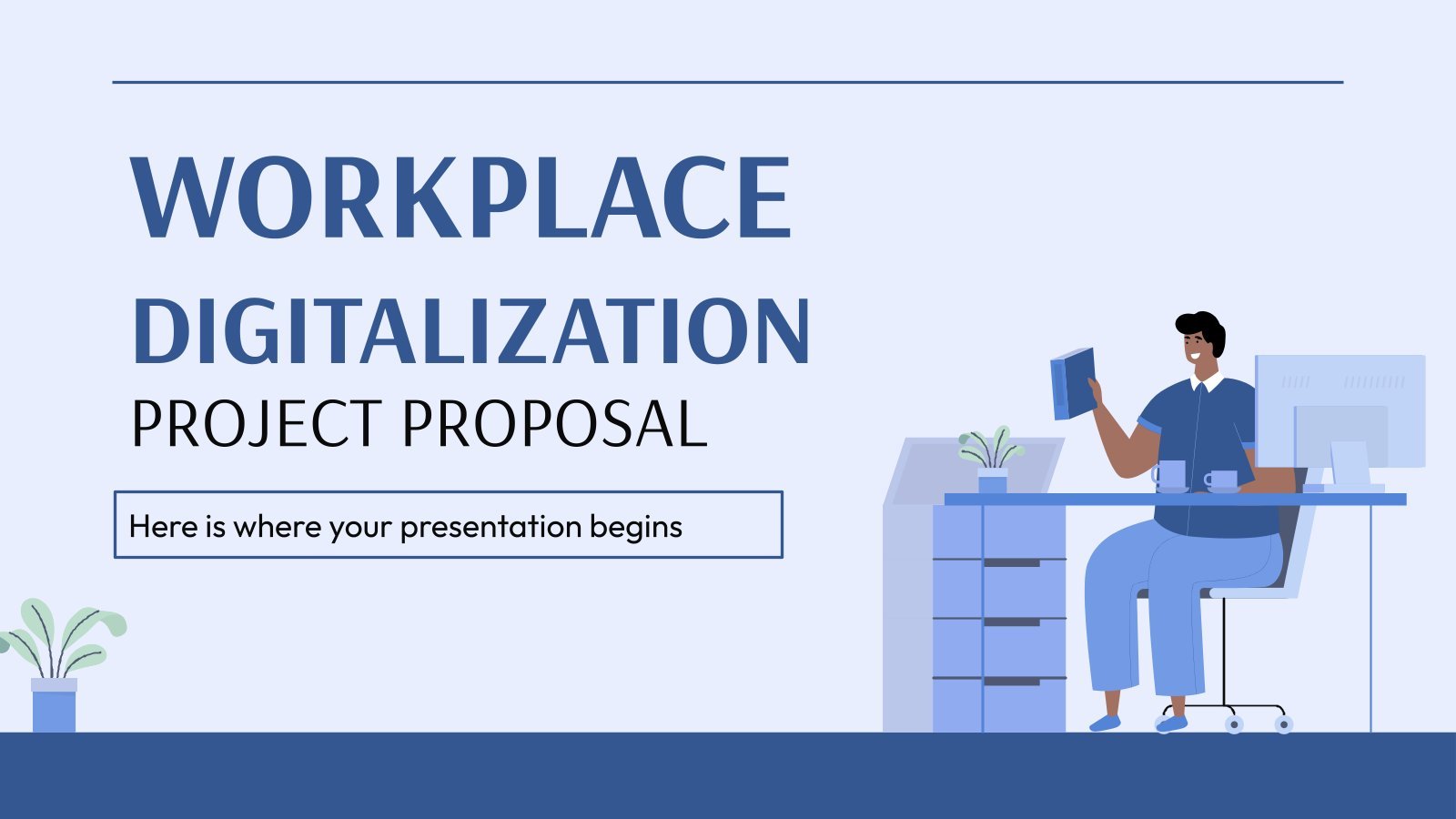 Workplace Digitalization Project Proposal presentation template 