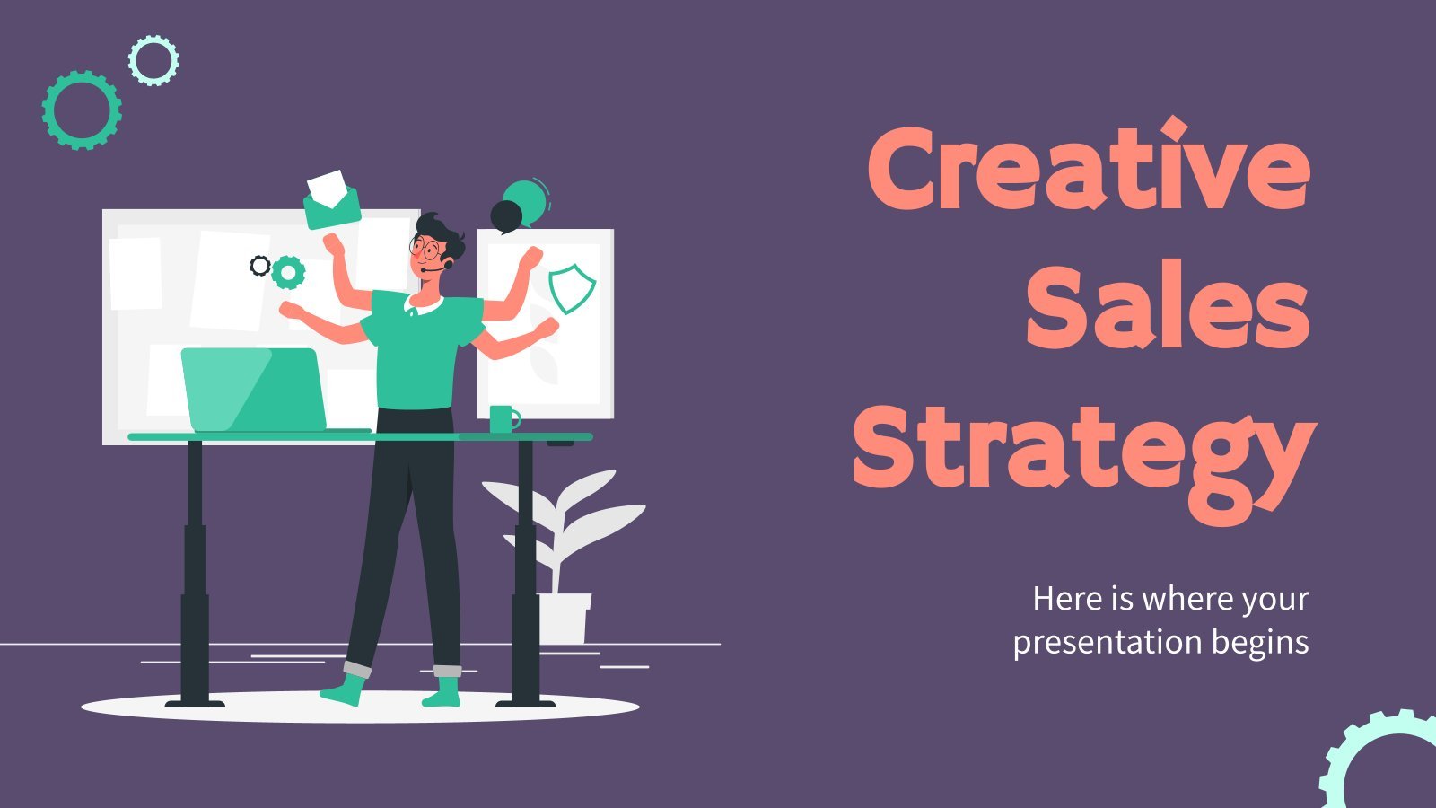 Free Google Slides and PowerPoint Templates about Sales