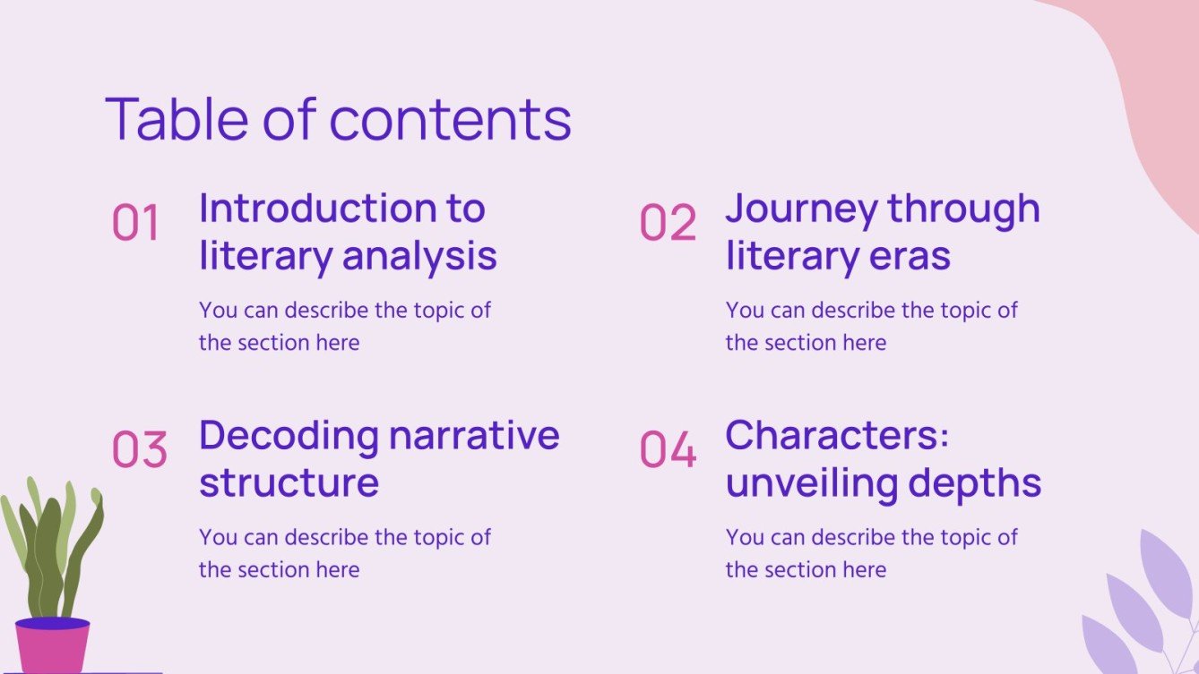Literature Analysis and Interpretation French 9th Grade