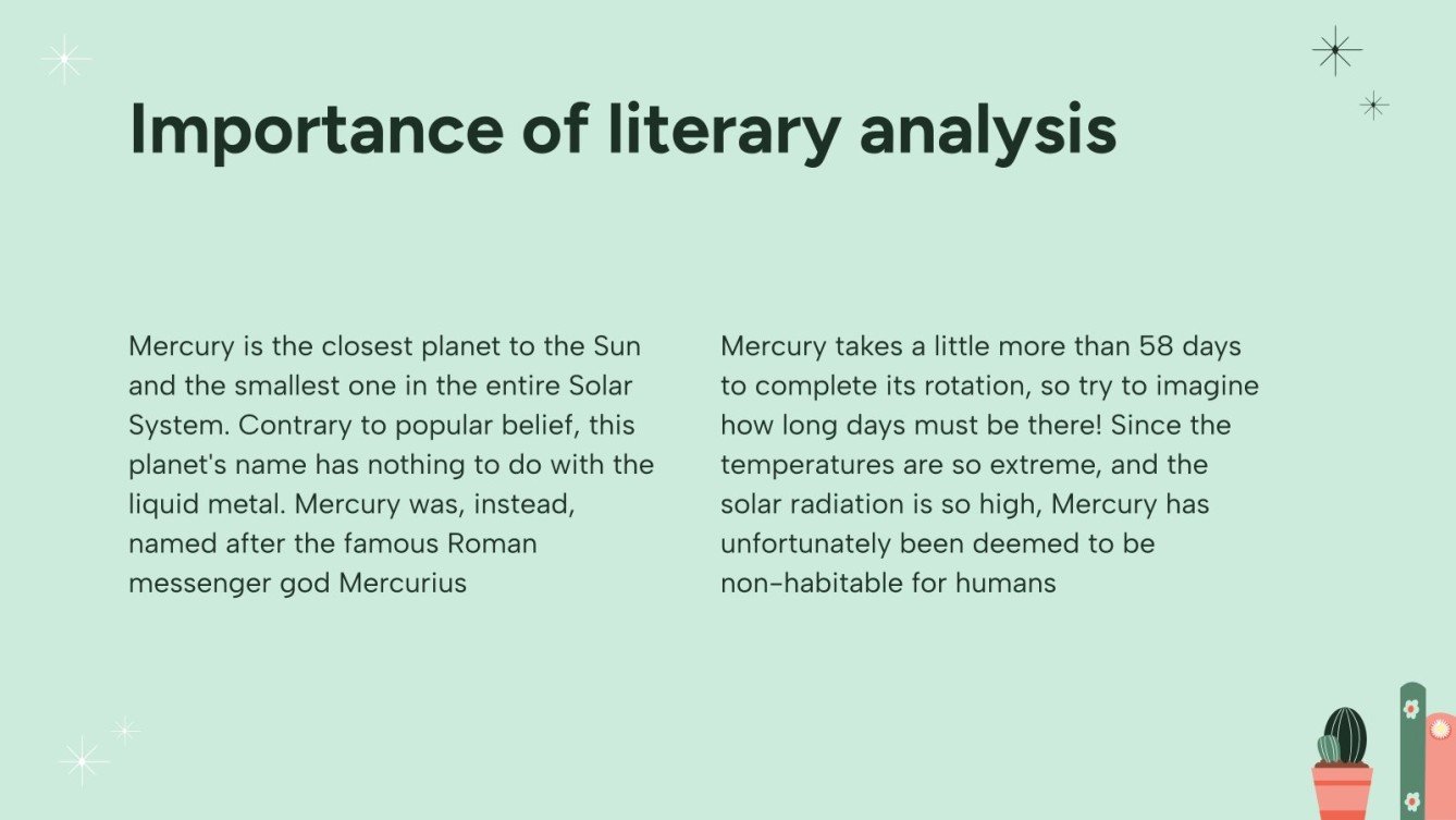 Literary Analysis and Interpretation - French - 12th Grade