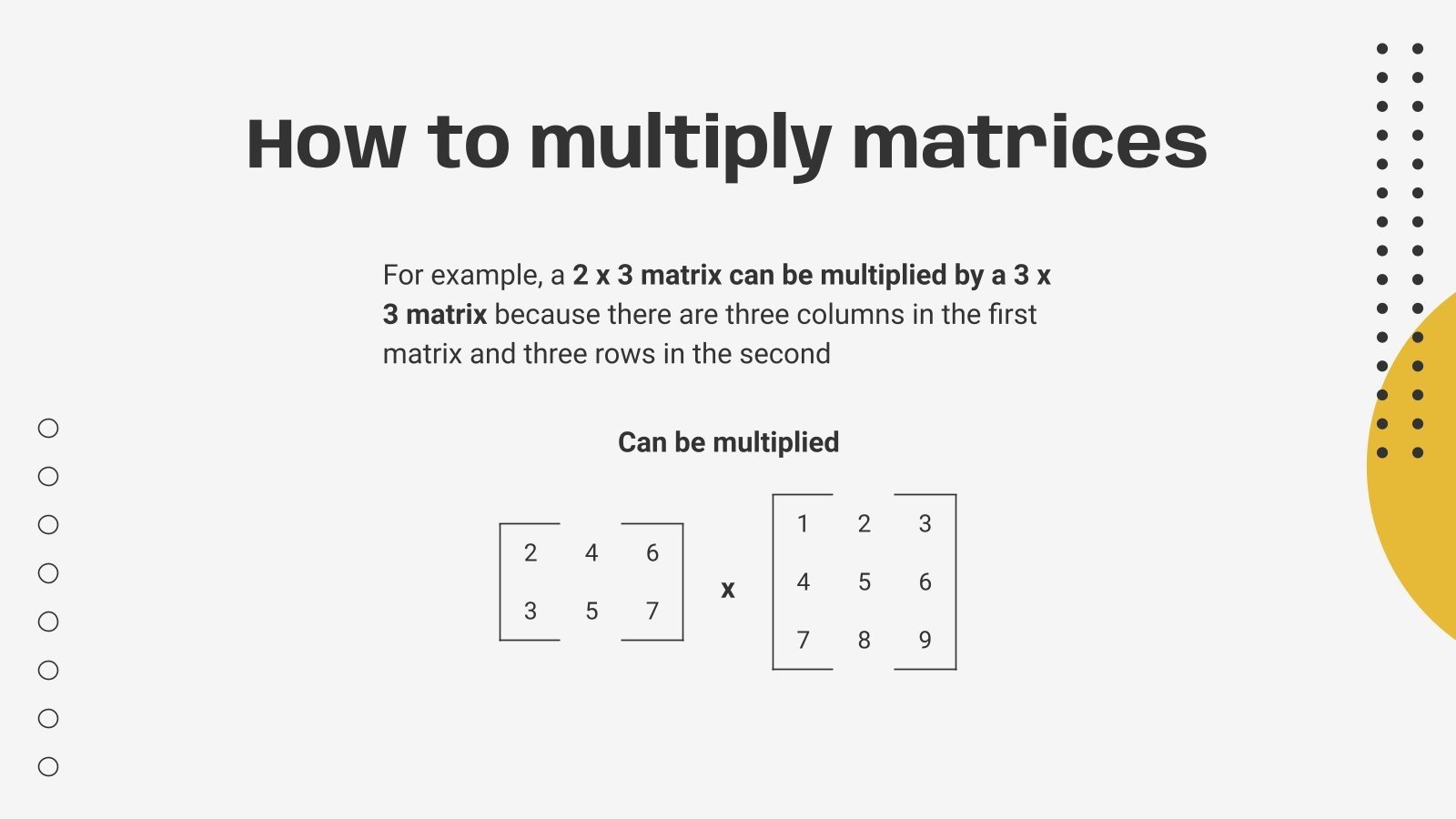 How to Multiply Matrices | Google Slides & PowerPoint