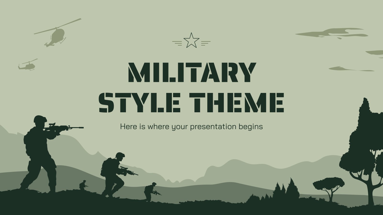 Free Google Slides & PowerPoint Templates on the Military