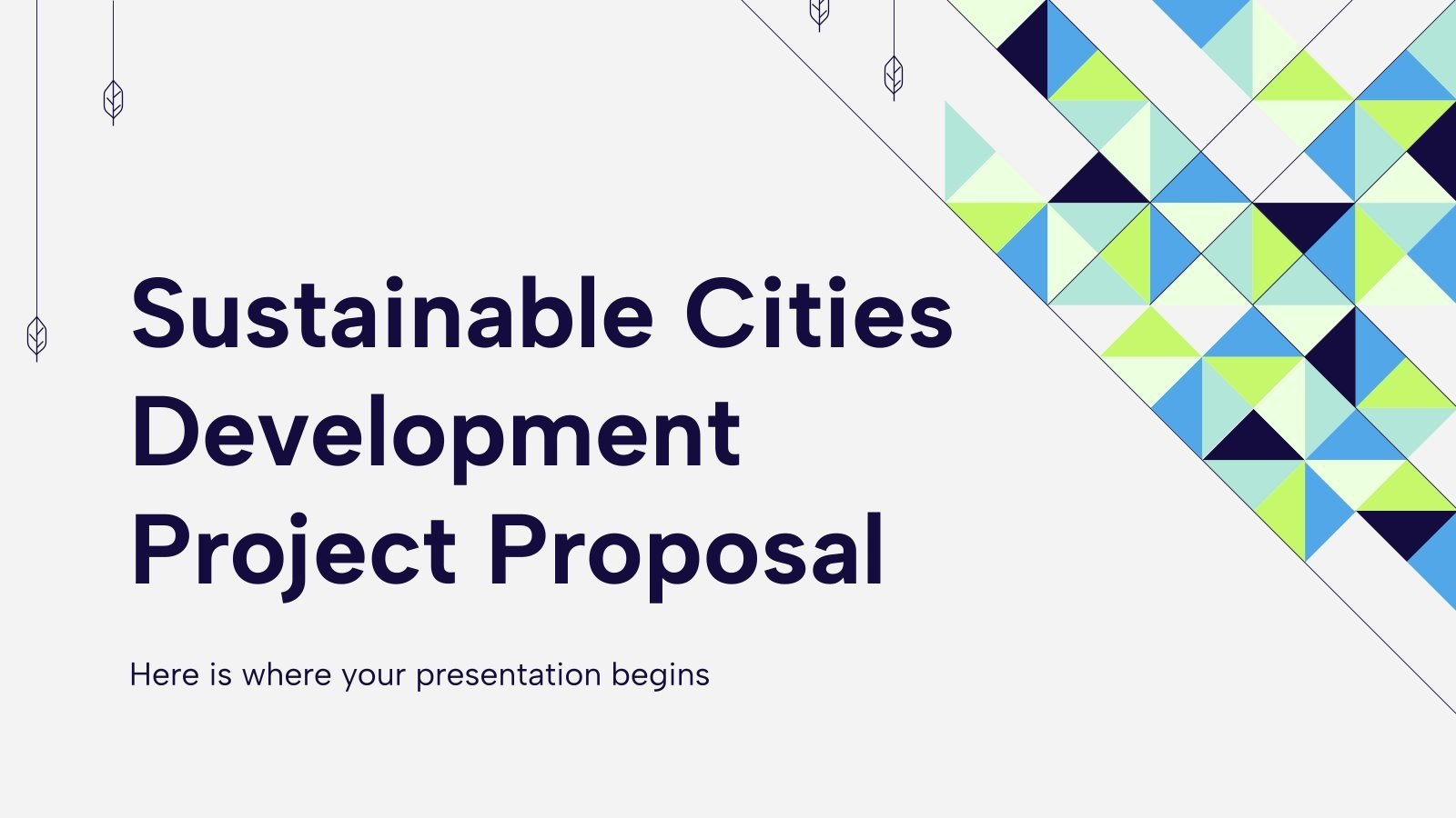 Sustainable Cities Development Project Proposal Sustainable Cities Development Project Proposal